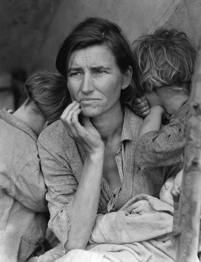 Migrant Mother, 1936, original black and white